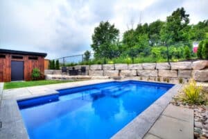 small backyard,natural stones,pool