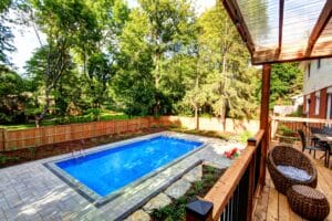 elevated deck,pool deck